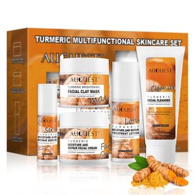 Turmeric Skin Care Set - Factory - OEM ODM Repairing Acne Removing Anti Age Moisturizing Whitening Set