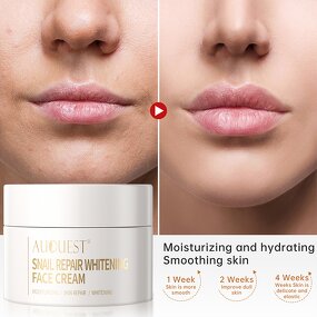 Snail Face Cream - Manufacturer - AuQuest Private Label Organic Moisturizing Collagen Whitening Anti Wrinkle