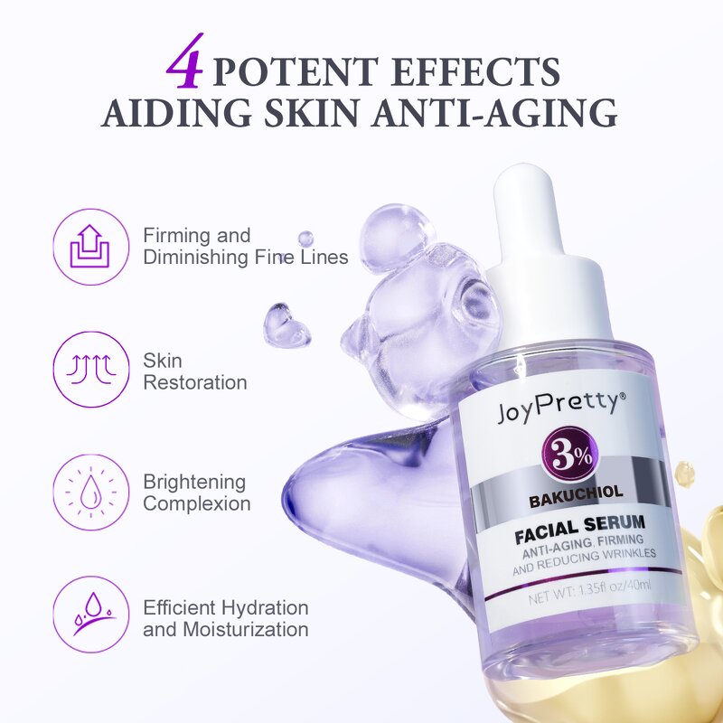 Retinol Bakuchiol Serum - Factory - Wholesale 3% Organic Anti Aging Reduce Fine Line Anti Wrinkle Serum