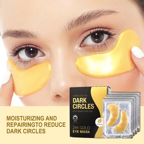 24k Gold Eye Mask - Factory - OEM ODM Hydrogel Dark Circle Puffiness Removal Collagen Gel Eye Patch