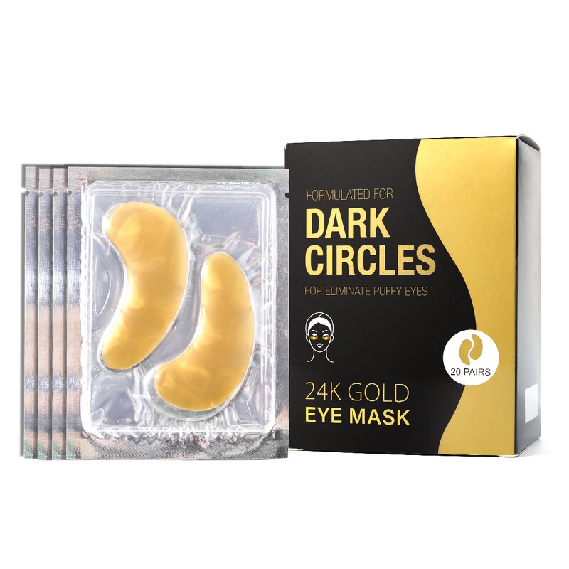 24k Gold Eye Mask - Factory - OEM ODM Hydrogel Dark Circle Puffiness Removal Collagen Gel Eye Patch