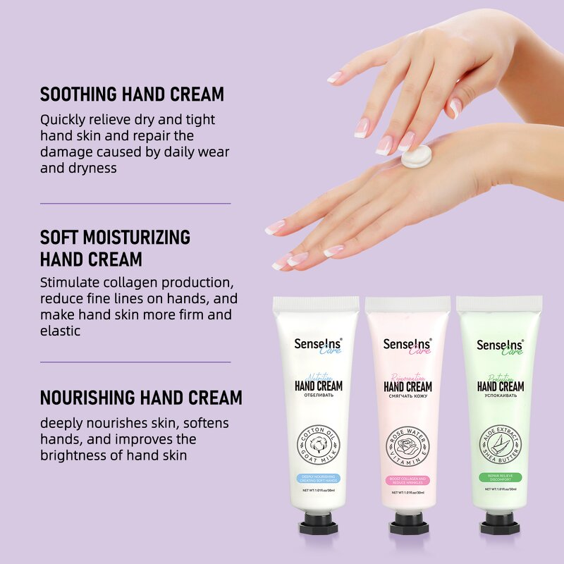Organic Hand Cream - Manufacturer - Custom Logo Private Label Deep Hydrating Repairing Anti Wrinkle Cream