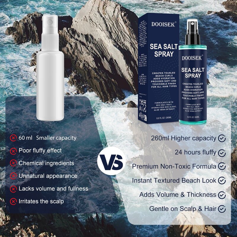 Sea Salt Hair Spray Manufacturer - Factory Custom Natural Kelp Extract Matte