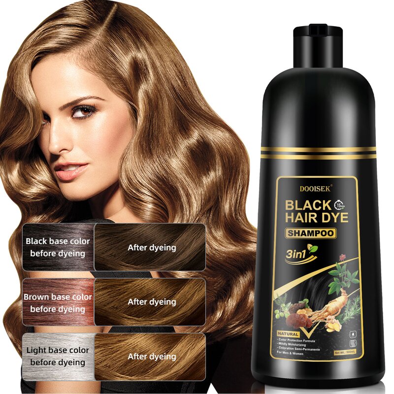 Hair Dye Shampoo Manufacturer - New Trend 500ml 3-in-1 Natural Herbal