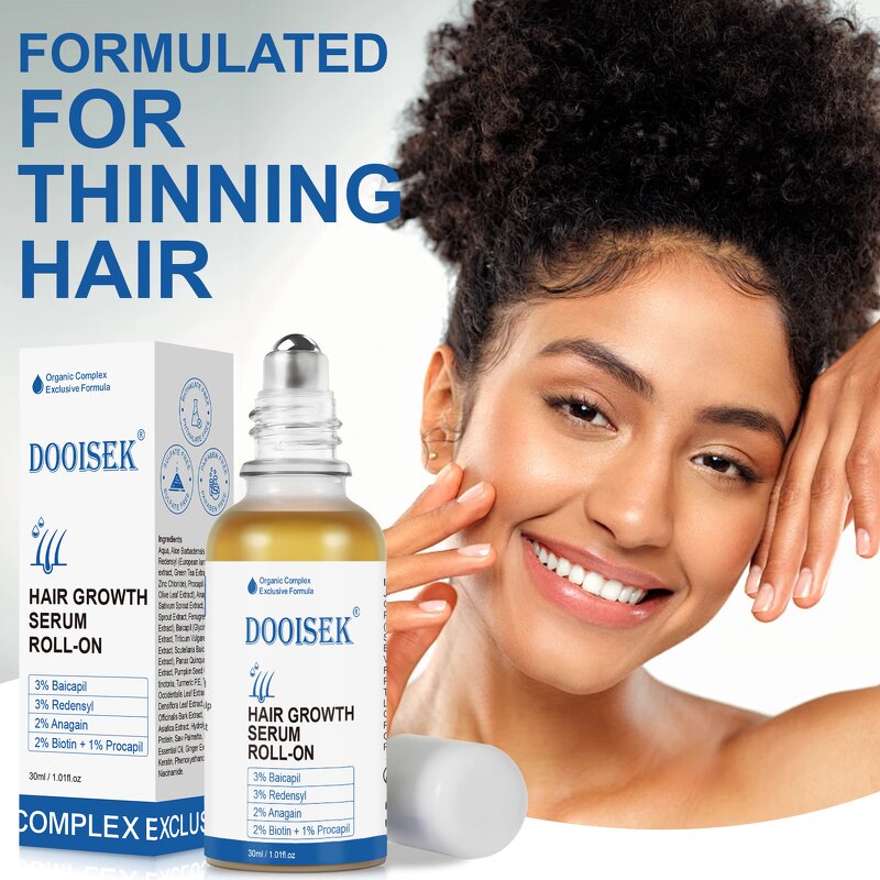 Hair Growth Serum Manufacturer - Factory Roll-on with 3% Rosemary & Redensyl