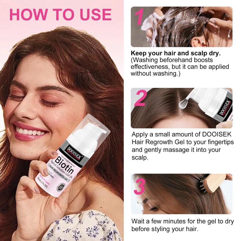 Hair Regrowth Gel Manufacturer - Custom Logo Men's with Ginger Root Extract