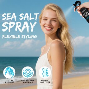 Sea Salt Hair Spray Manufacturer - 260ml Natural with Hydrolyzed Red Algae