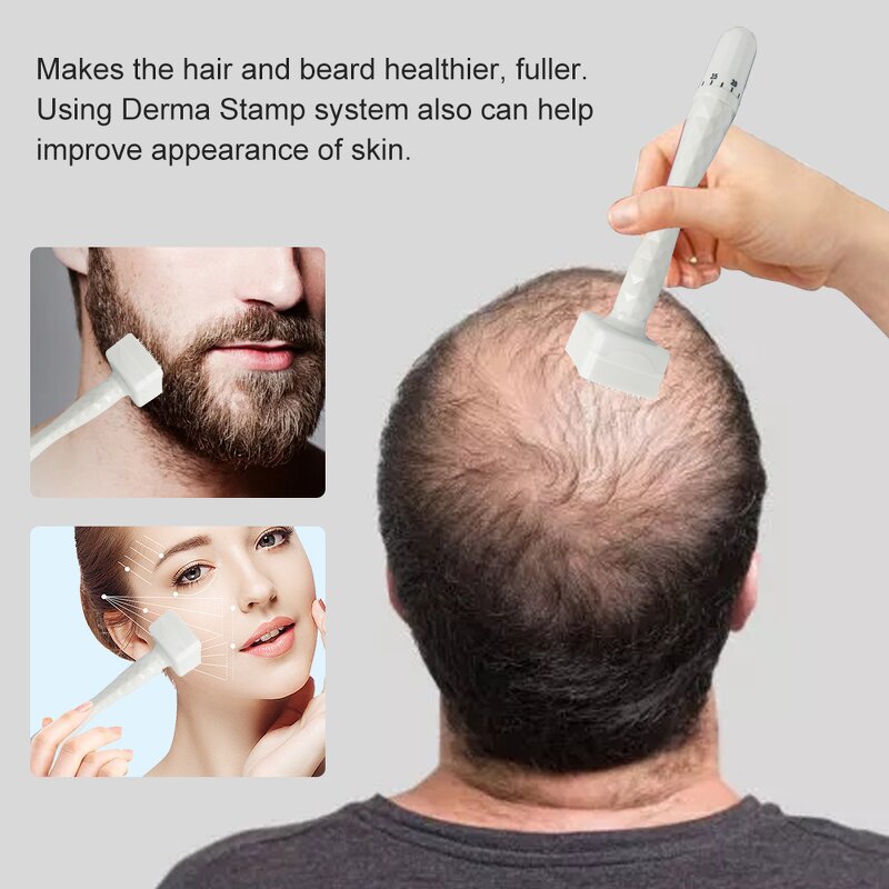 Derma Stamp Roller Manufacturer - 100/140pin for Skin & Hair Beard Growth