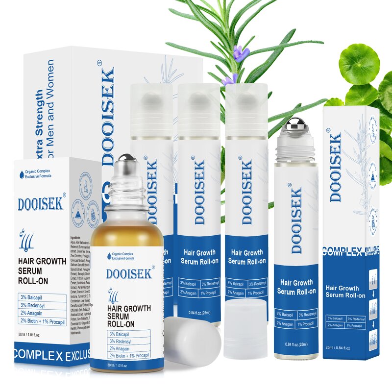 Hair Growth Serum Manufacturer - Factory Roll-on with 3% Rosemary & Redensyl