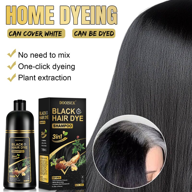 Hair Dye Shampoo Manufacturer - Organic Vegan Gel 2-IN-1 Formula Scalp-Safe