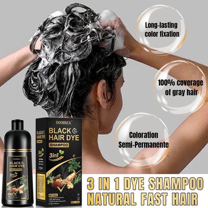 Hair Dye Shampoo Manufacturer - 3-in-1 Herbal Olives Dark Wine Red 500ml