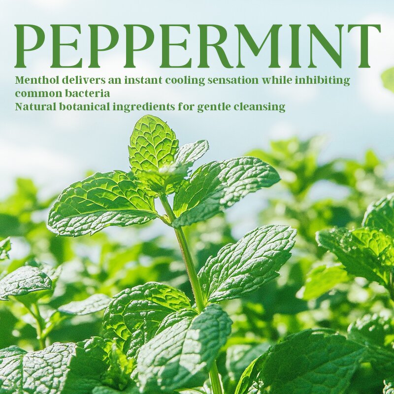 Yoni Wash Gel - Manufacturer - Premium 100% Herbal Peppermint PH Balanced Odor Control Non-Irritating Care