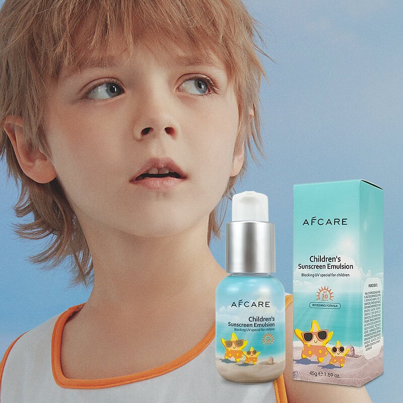 Kids Gel Sunscreen - Factory - Korean Purslane Coconut Oil Sulfate-Free UV Protection Moisturizing Non-Greasy