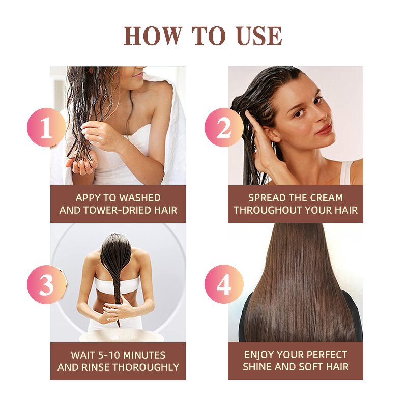 Herbal Hair Mask - Manufacturer - OEM Jojoba Ginger Keratin Collagen Sulfate-Free Moisturizing Hair-Repairing