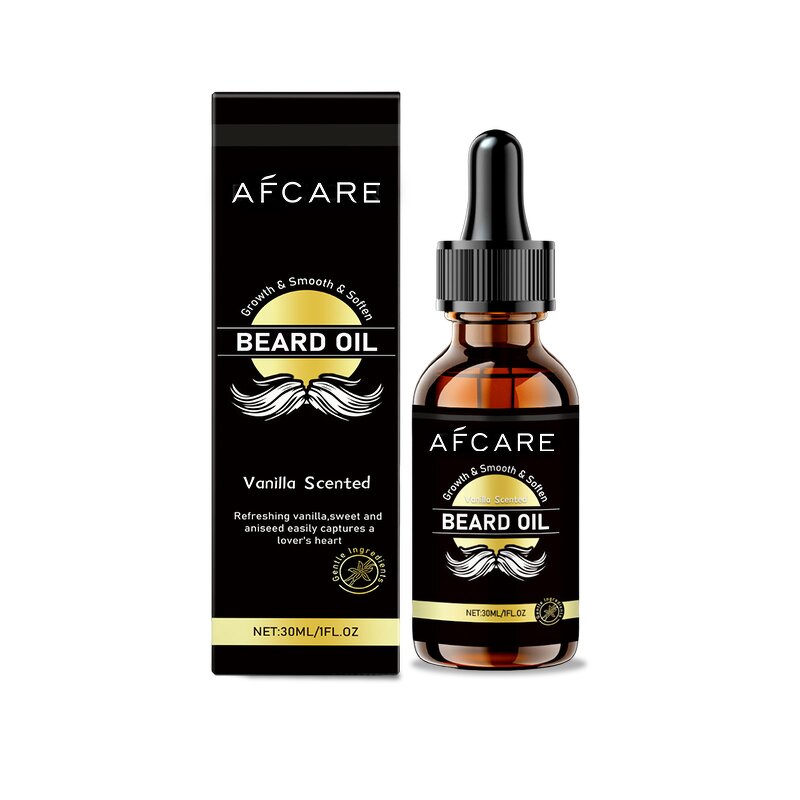 Men Beard Oil - Manufacturer - Organic Vanilla Argan Mineral Oil Lightweight Non-Greasy Moisturizing Brightening
