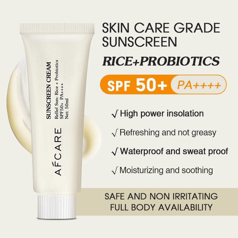 Rice Sunscreen Cream - Factory - Wholesale Organic Vegan Probiotic Moisturizing Hydrating Whitening UV Protection