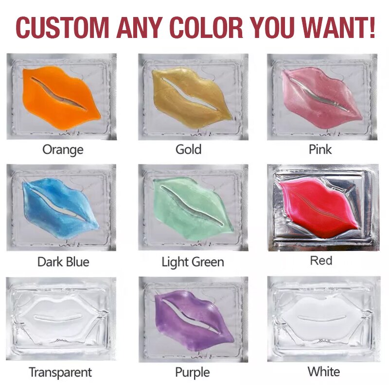 Rose Collagen Lip Mask - Factory - Wholesale Vegan Custom Korean Aloe Vera Gel OEM Private Label Pink Lip Patch