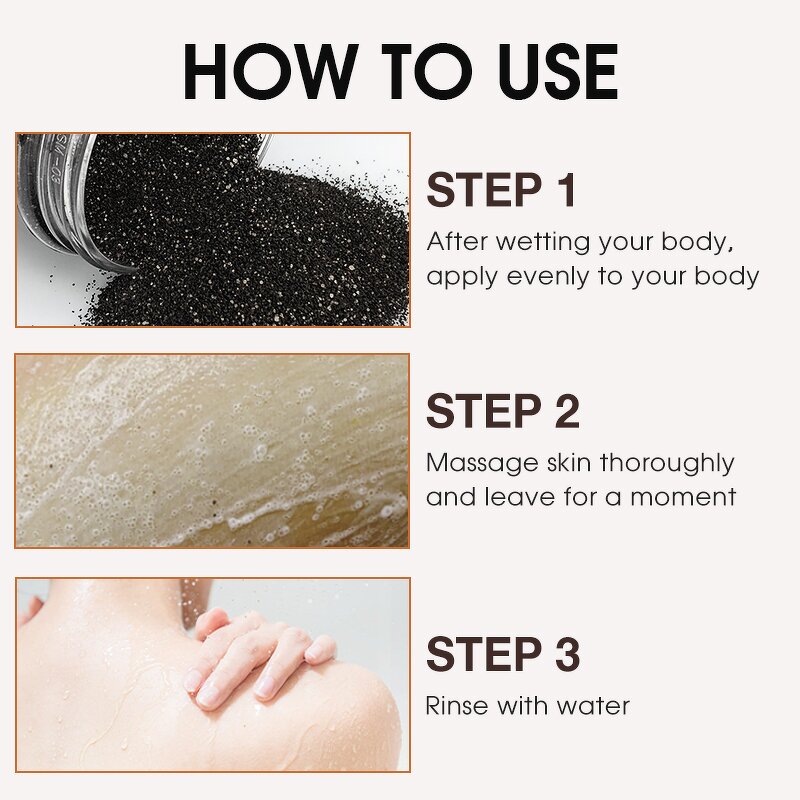 Coffee Body Scrub - Factory - Herbal Fruit Sugar Exfoliator Smoothing Brightening Jojoba Oil Dry Skin Wholesale