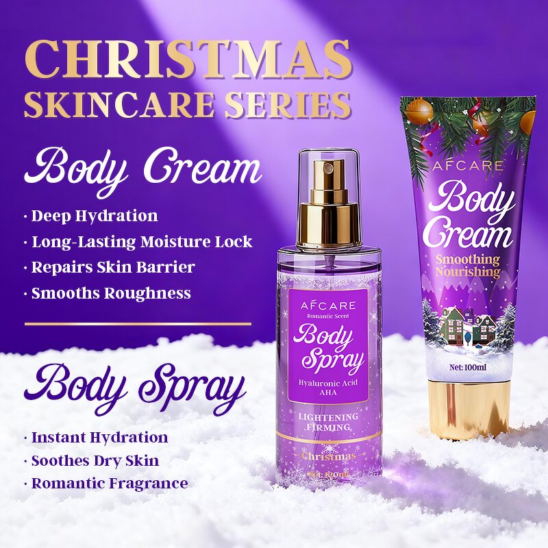 Christmas Body Care Set - Factory - Hyaluronic Vitamin C Green Tea Deep Hydration Brightening Antioxidant