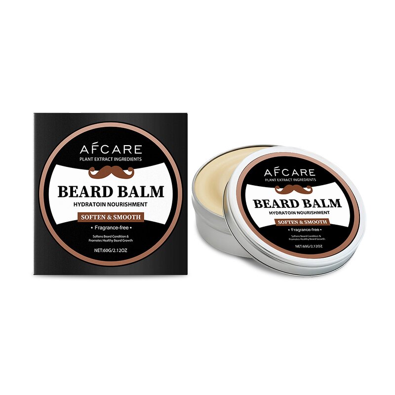 Herbal Beard Balm - Manufacturer - Organic Vegan Jojoba Mineral Therapeutic Itch Relief Fast Growth Care