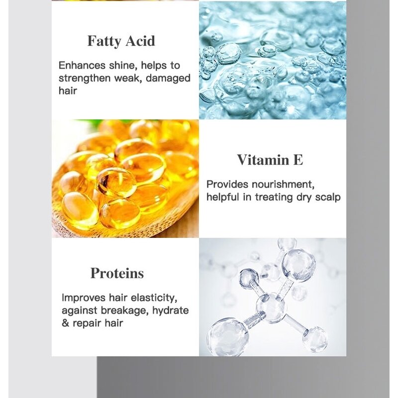 African Hair Shampoo Set - Factory - Organic Coconut Oil Cruelty-Free Cream Herbal Hair-Repairing Smoothing