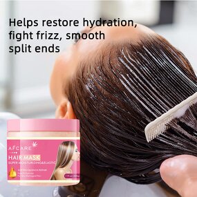Herbal Hair Mask - Manufacturer - OEM Jojoba Ginger Keratin Collagen Sulfate-Free Moisturizing Hair-Repairing