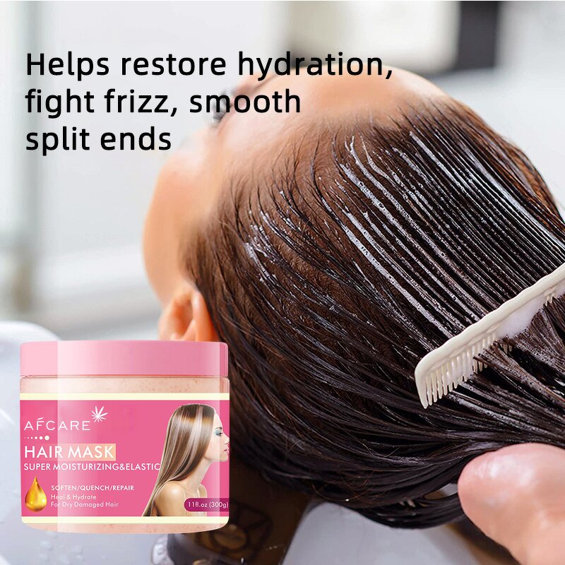 Herbal Hair Mask - Manufacturer - OEM Jojoba Ginger Keratin Collagen Sulfate-Free Moisturizing Hair-Repairing