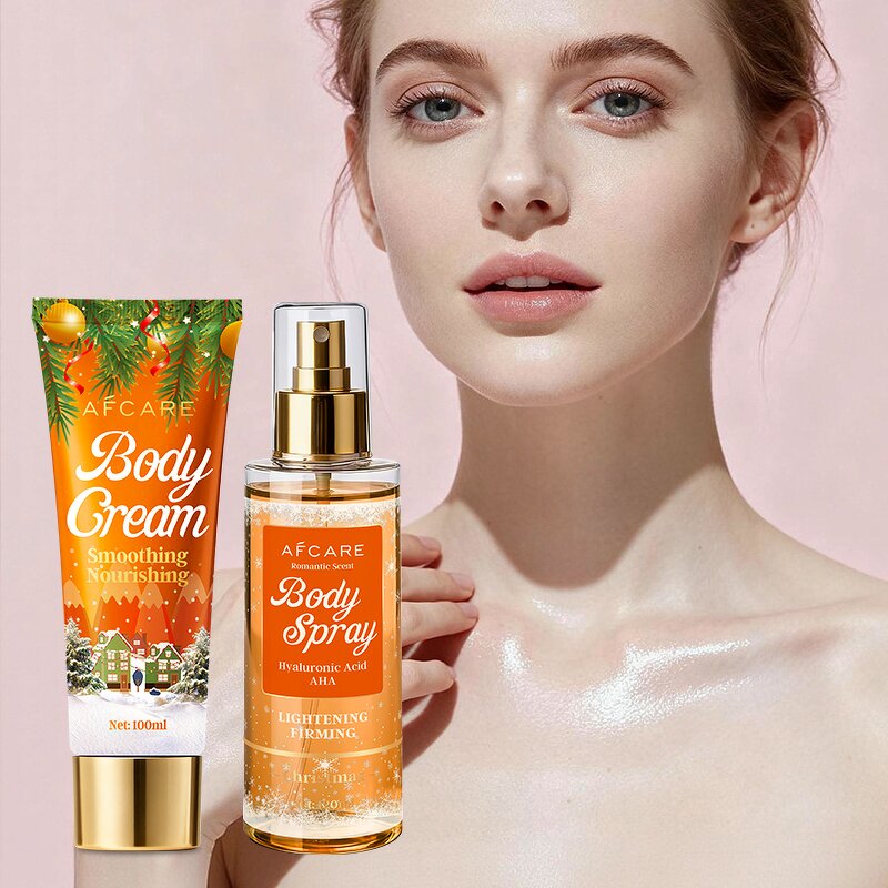 Christmas Skin Care Set - Manufacturer - Orange Vitamin C Hyaluronic AHA Niacinamide Moisturizing Brightening