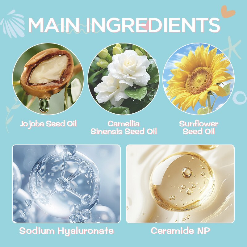 Kids Face Cream - Manufacturer - Centella Sodium Hyaluronate Fragrance-free Moisturizing Smoothing Brighten Cream