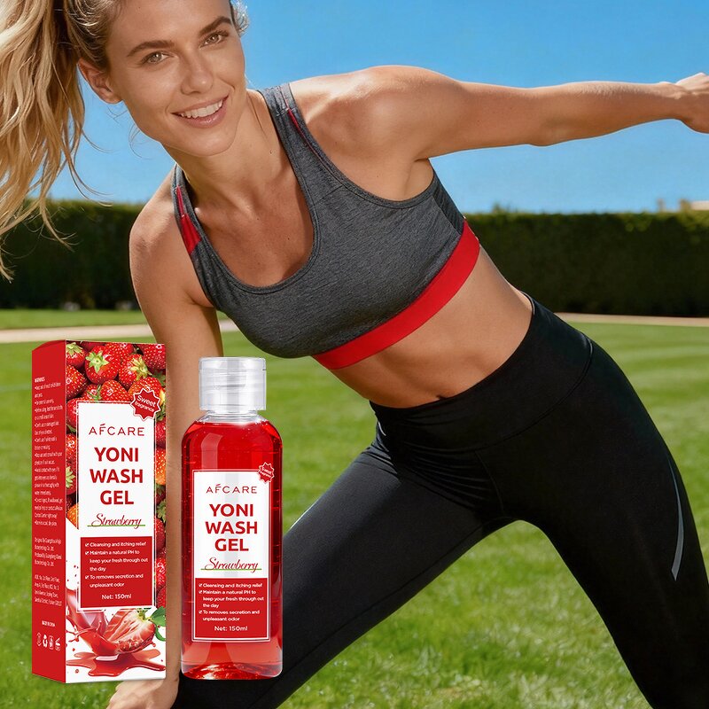 Yoni Wash Gel - Manufacturer - Organic Herbal Strawberry Refreshing Odor Control Hydrating Feminine Intimate Gel