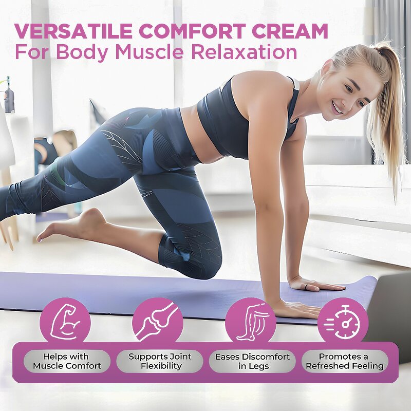 Massage Cream - Manufacturer - Organic Herbal Vegan Aloe Purslane Hyaluronic Niacinamide Muscle Soreness Relief