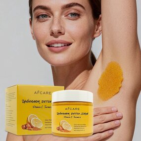 Underarm Body Scrub - Factory - Turmeric Vitamin C Hyaluronic Acid Moisturizing Fades Dark Spots Soothing