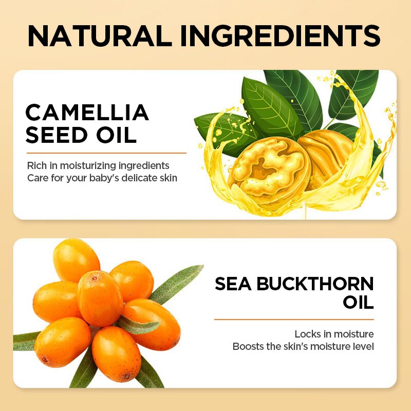 Organic Baby Cream - Factory - Squalane Argan Seed Oil Paraben-Free Whitening Smoothing Repairing Face Cream