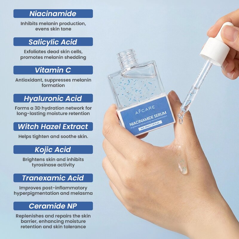 Niacinamide Face Serum - Manufacturer - Salicylic Witch Hazel Cruelty-free Moisturizing Acne Clearing Oil-Control