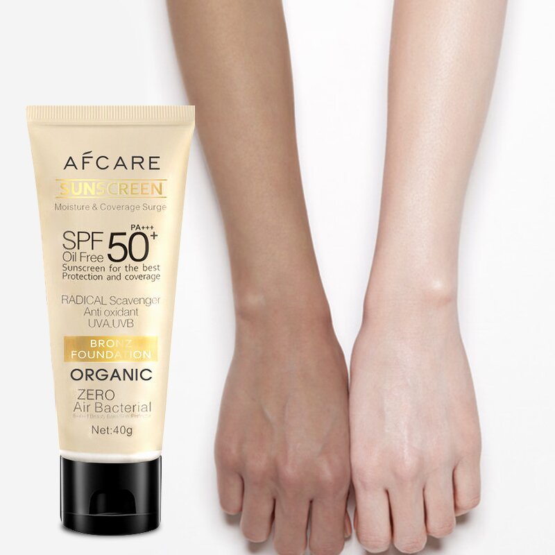 Vegan Sunscreen Cream - Manufacturer - Organic SPF50+ Purslane Centella Paraben-free UV Protection Concealer OEM