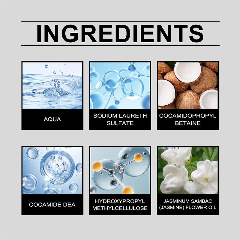 Mens Body Wash - Manufacturer - Hyaluronic Glycerin Deep Hydration Shower Gel Dry Skin Refreshing Fragrance