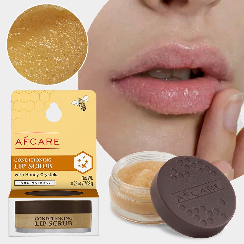 Crystal Lip Scrub - Manufacturer - Organic Vegan Aloe Turmeric Strawberry Watermelon Coffee Exfoliator Lightening