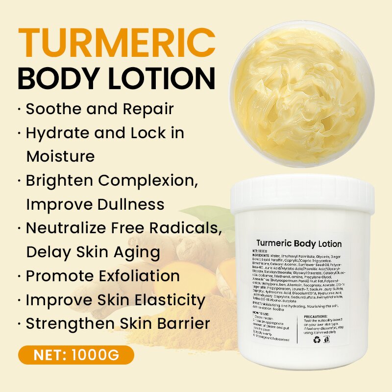 Turmeric Body Lotion - Manufacturer - Vitamin E Avocado Ginger Hydrating Repairing Nourishing Mature Skin Organic