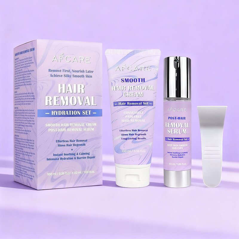 Hair Removal Set - Manufacturer - Salon-Grade Vitamin E Ceramide Face Body Leg Underarm Painless Smoothing Set