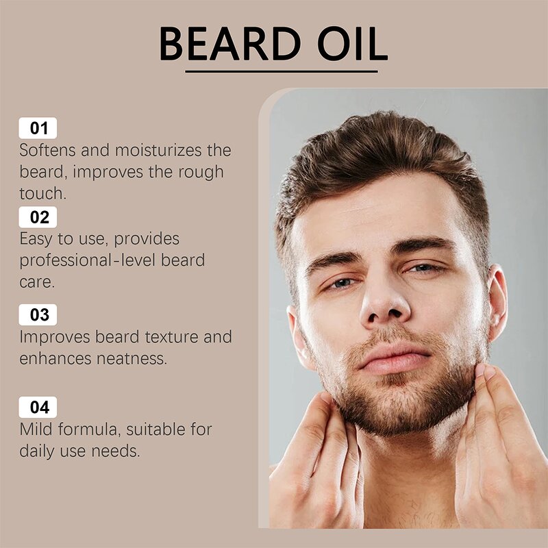 Beard Oil - Manufacturer - Private Label Organic Herbal Mint Olive Oil Paraben-free Moisturizing Refreshing OEM