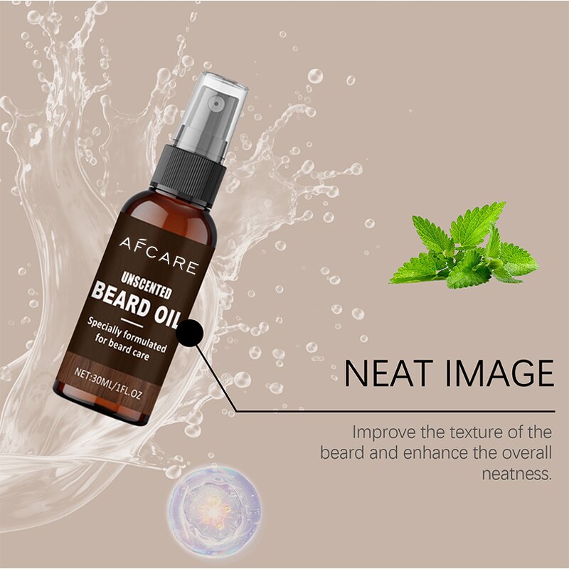 Beard Oil - Factory - Organic Natural Vegan Olive Mint Refreshing Nourishing Softening Private Label Mens Care