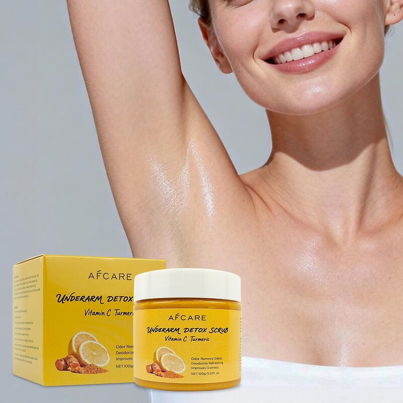 Underarm Body Scrub - Manufacturer - Turmeric Vitamin C Niacinamide Moisturizing Smoothing Evens Skin Tone