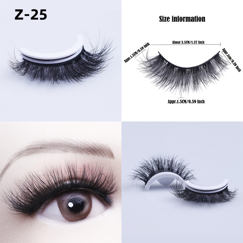 Press on Eyelashes Factory - OEM Handmade Synthetic Fluffy Full Strip Glue Free