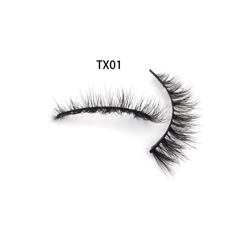 Short Mink Lashes Manufacturer - OEM 3D Natural 12mm Synthetic Handmade Custom Box