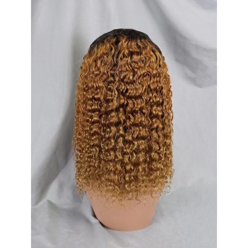 Lace Front Wigs Supplier - OEM 12A Jerry Curly Brazilian 200% Density Remy Hair