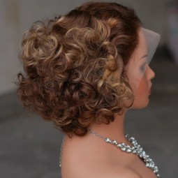 Brazilian Hair Wig Manufacturer - OEM 10A 134 Frontal Loose Wave Bob Short Lace