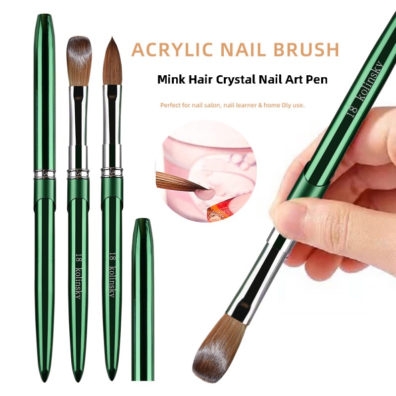 Nail Brush Manufacturer - OEM Professional Crystal Acrylic Liner for UV Gel Makeup