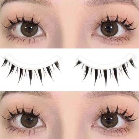 Vegan Eyelashes Factory - OEM Handmade Big Devil Eye Full Strip Lashes Wholesale