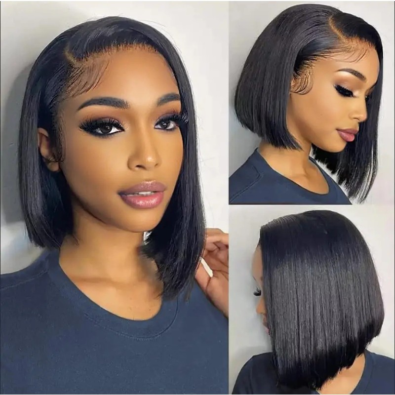 Bob Wig Supplier - OEM 10A Straight 134 Frontal Brazilian Remy Human Hair