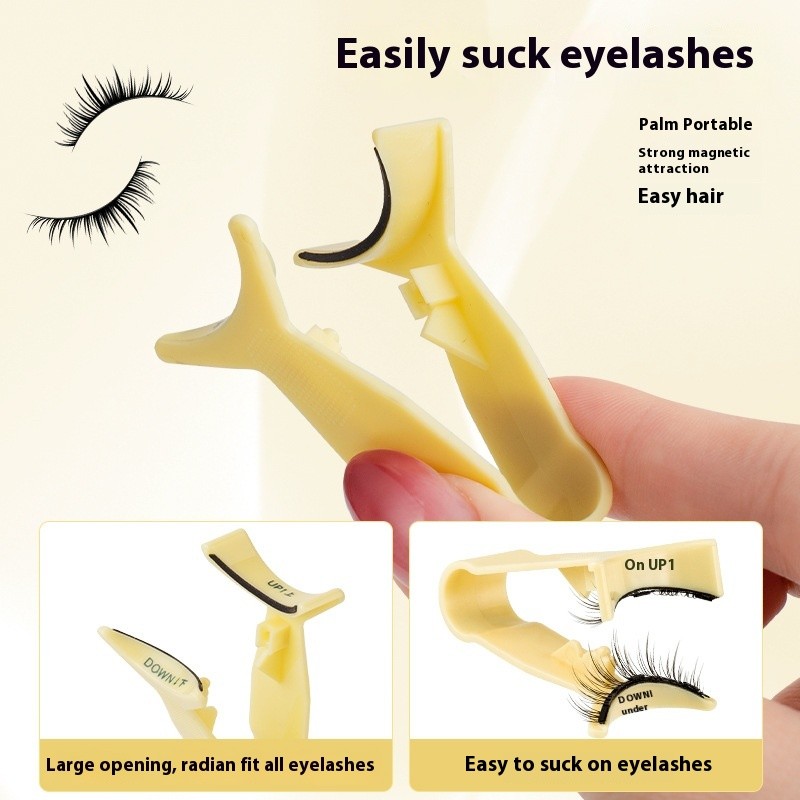 Eyelash Curler Supplier - OEM Quantum Magnetic Full Strip V-Shaped Wearable Tool